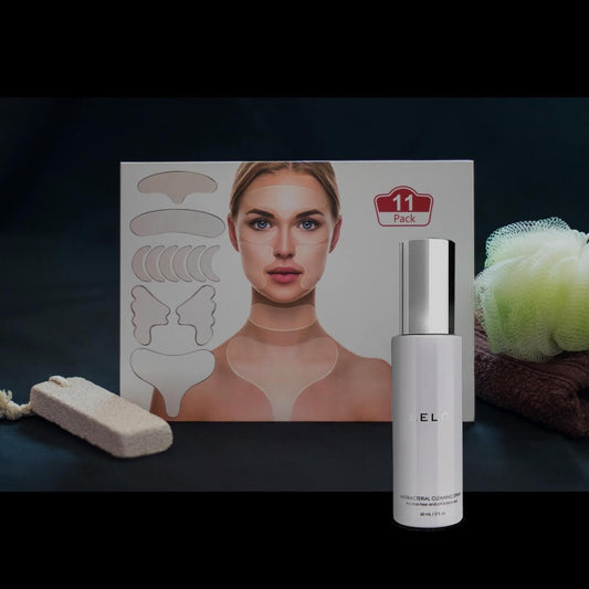 Bundle EternaSilk - Kit de Patchs Anti Rides en Silicone + Spray Nettoyant